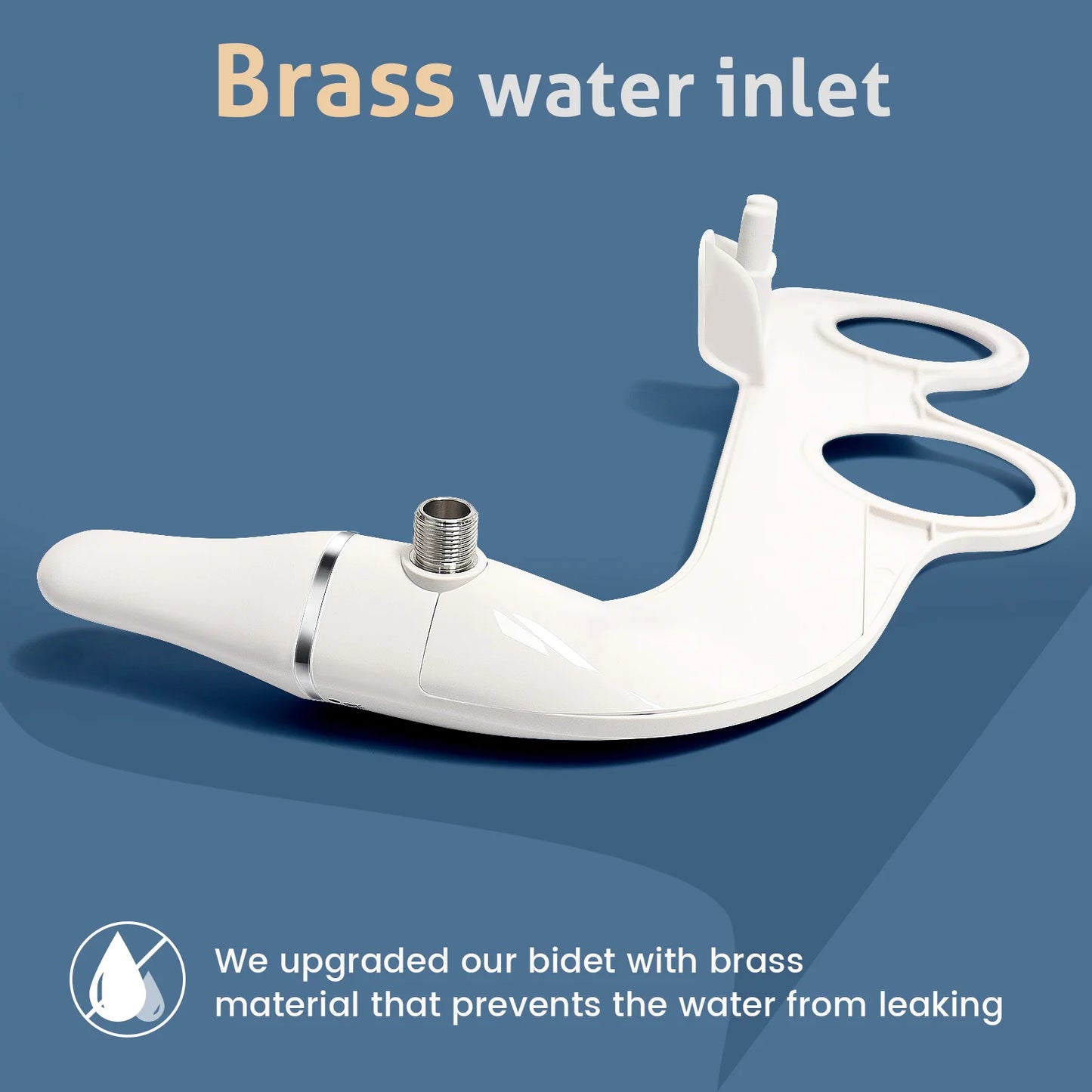 SAMODRA Ultra Slim Bidet Attachment for Toilet Seat - Dual Nozzle, Adjustable Water Pressure, Non-Electric bottom Sprayer