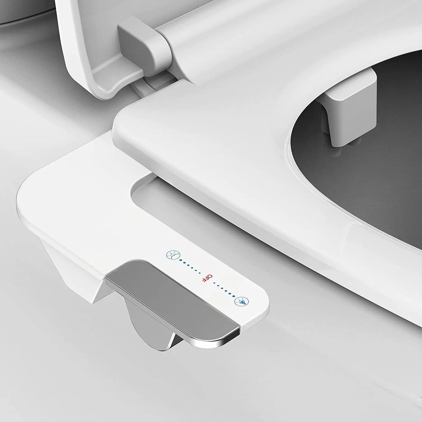 Hot Bidet Attachment for Toilet Bidet Toilet Seat Attachment with Water Pressure Control and Self-Cleaning Dual Nozzles