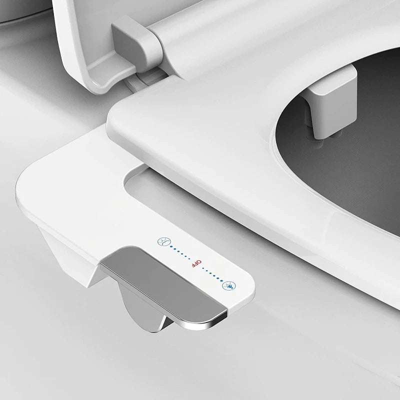 Hot Bidet Attachment for Toilet Bidet Toilet Seat Attachment with Water Pressure Control and Self-Cleaning Dual Nozzles