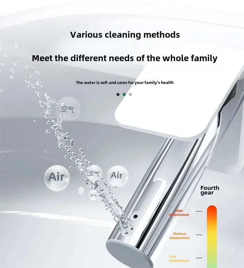 Intelligent Remote Control Toilet Lid Dryer, Smart Heated Bidet Toilet Seat ,With Warm Air Dryer, Smart Constant Temperature