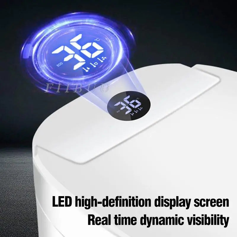 Multifunctional Smart Toilet Seat Cover Toilet Seat Lid Warm Air Drying Night Light Seat Heating Instant heating Remote Control