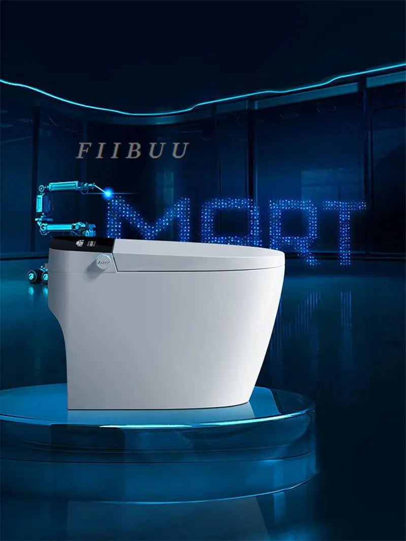 Luxury Smart Toilet Built In Water Tank Toilet Heated Seat Elongated Toilet Blackout Food flush Night Light Built-in Bidet Seat