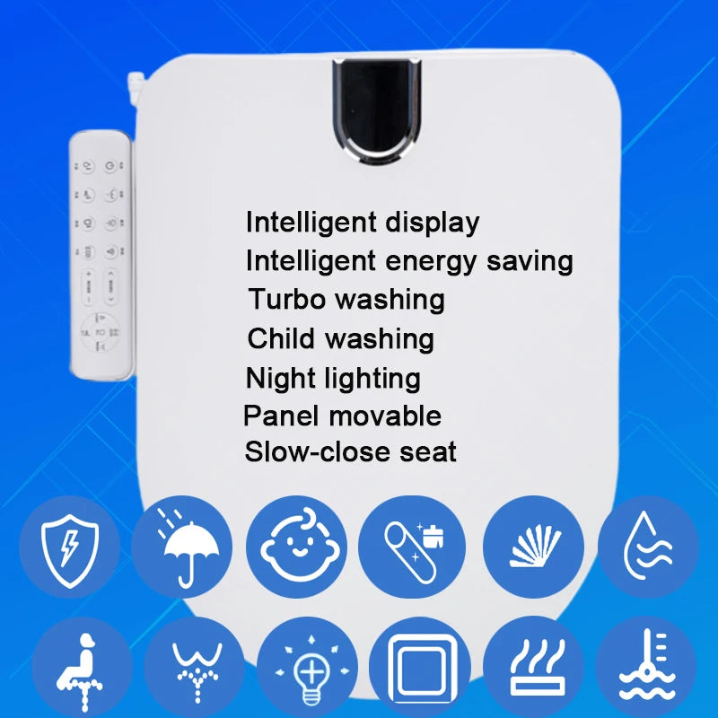 Smart Bidet Heated Toilet Electric Cuvette Japonaise Tapa Bidet Para Inodoro Heated Toilet Lid Vater Japones Inteligente Heated