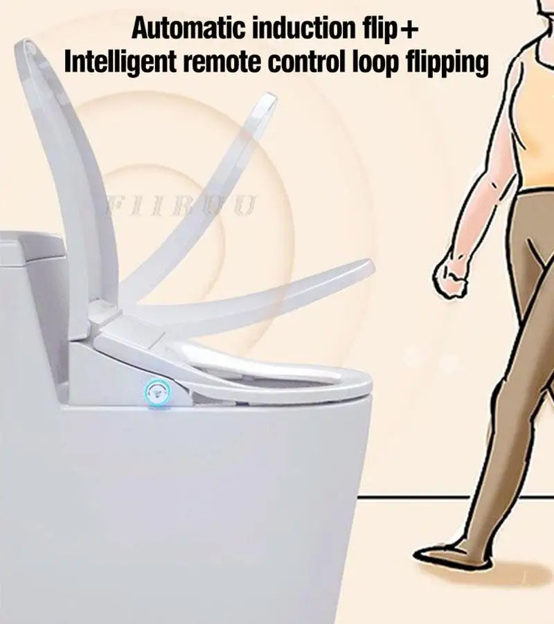 Multifunctional Smart Toilet Seat Cover Toilet Seat Lid Warm Air Drying Night Light Seat Heating Instant heating Remote Control