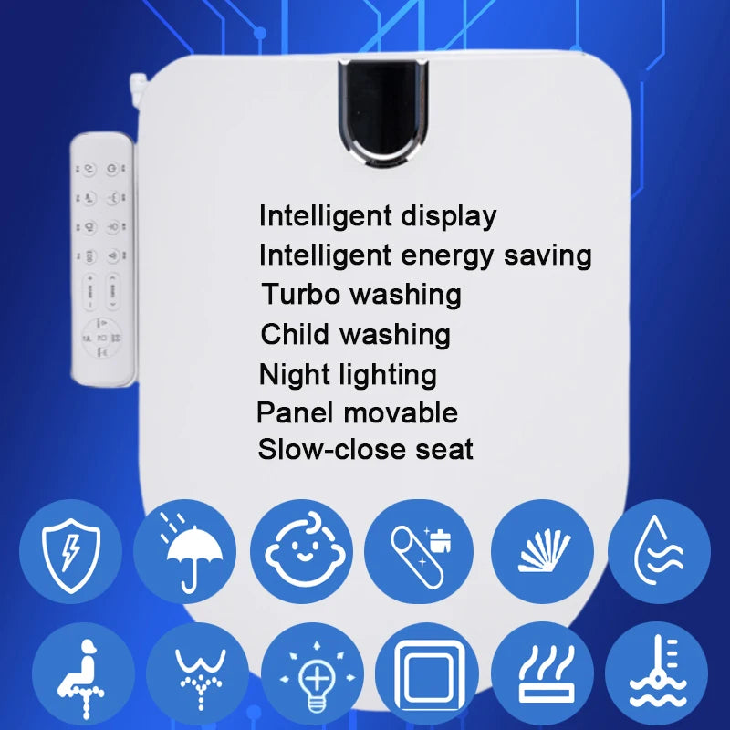 Smart Bidet Heated Toilet Electric Cuvette Japonaise Tapa Bidet Para Inodoro Heated Toilet Lid Vater Japones Inteligente Heated