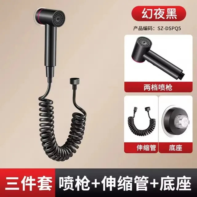 New Bathroom Spray Gun Shower 2 Mode Handheld Bidet Sprayer Set Handheld Toilet Bidet Faucet Sprayer Shower Nozzle Self Cleaning