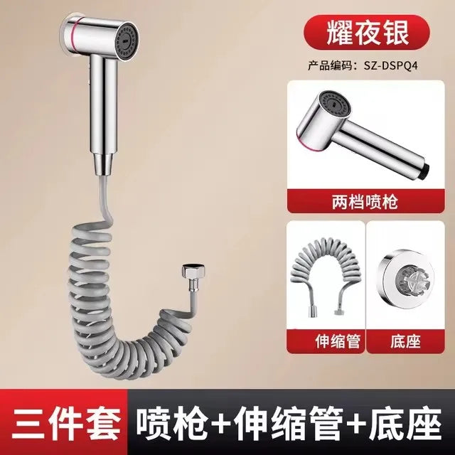 New Bathroom Spray Gun Shower 2 Mode Handheld Bidet Sprayer Set Handheld Toilet Bidet Faucet Sprayer Shower Nozzle Self Cleaning
