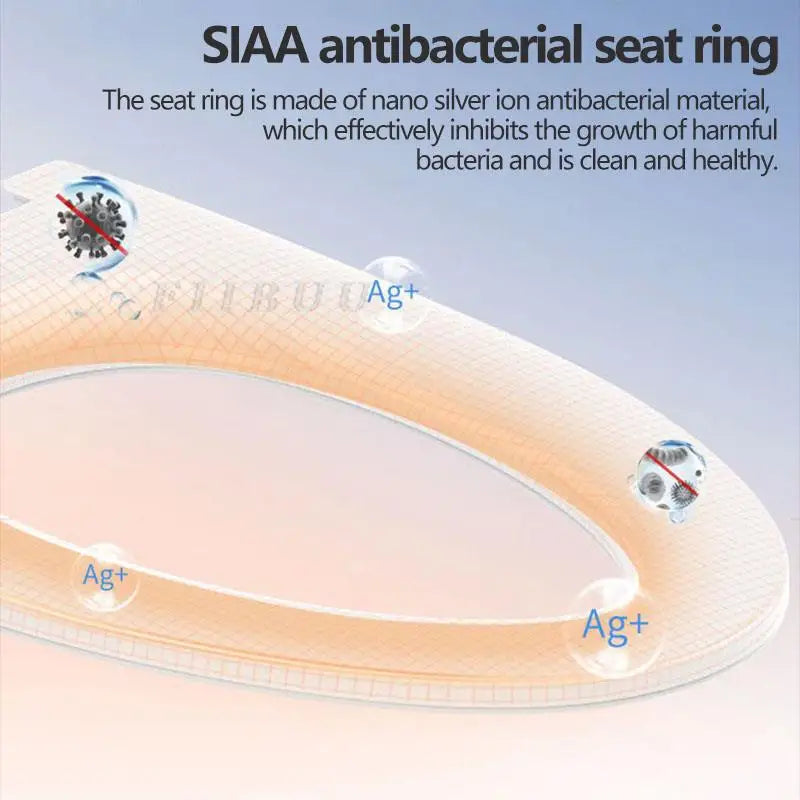 Multifunctional Smart Toilet Seat Cover Toilet Seat Lid Warm Air Drying Night Light Seat Heating Instant heating Remote Control
