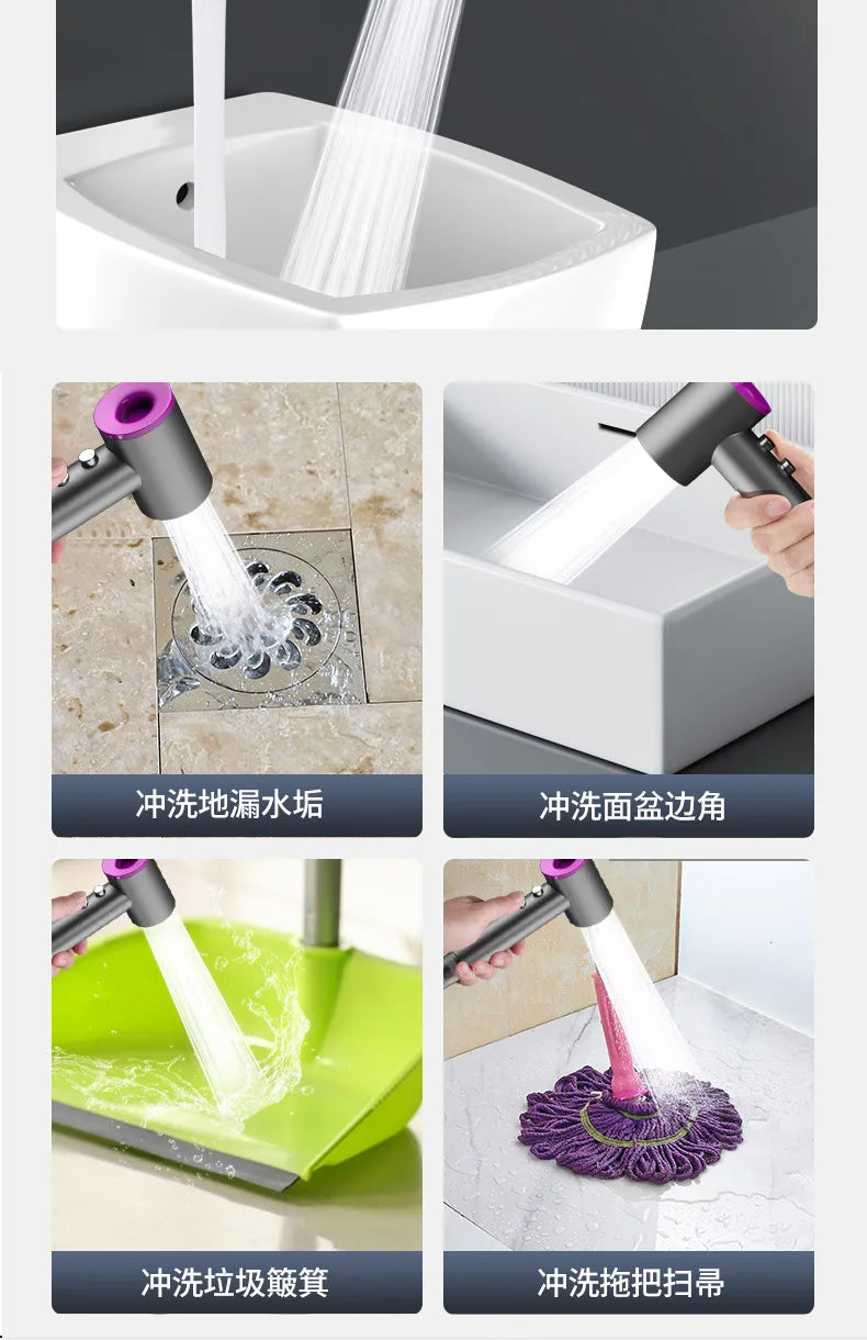 New Bathroom Spray Gun Shower 2 Mode Handheld Bidet Sprayer Set Handheld Toilet Bidet Faucet Sprayer Shower Nozzle Self Cleaning